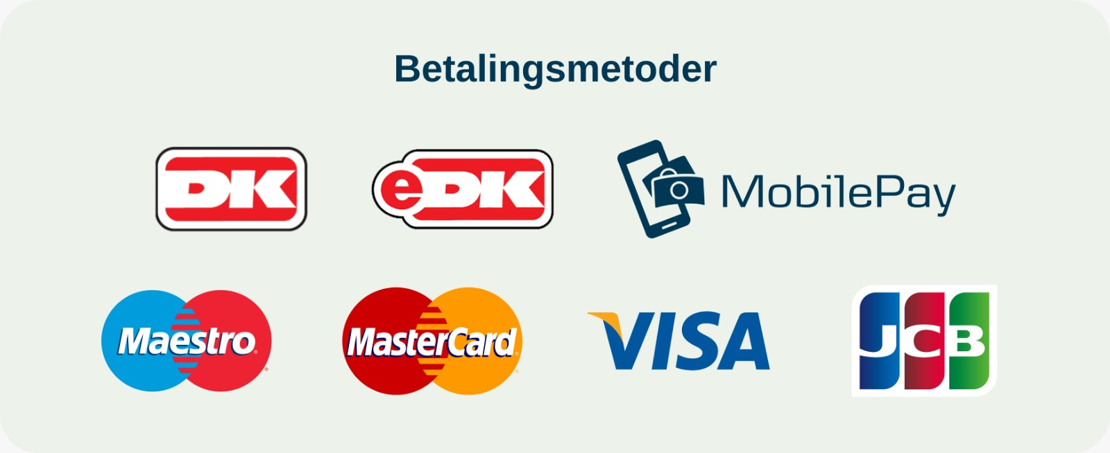 Du kan betale med dankort her!