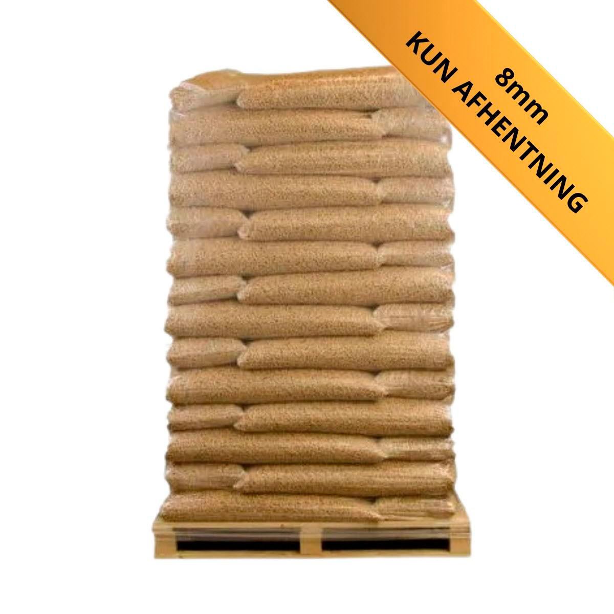 8 mm. træpiller AFHENTET